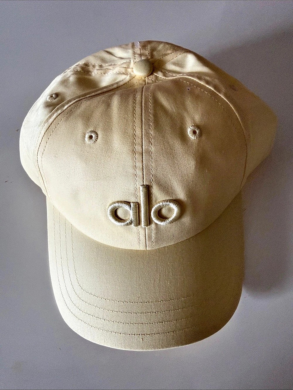 Alo Yoga District Baseball Cap Candelight Yellow